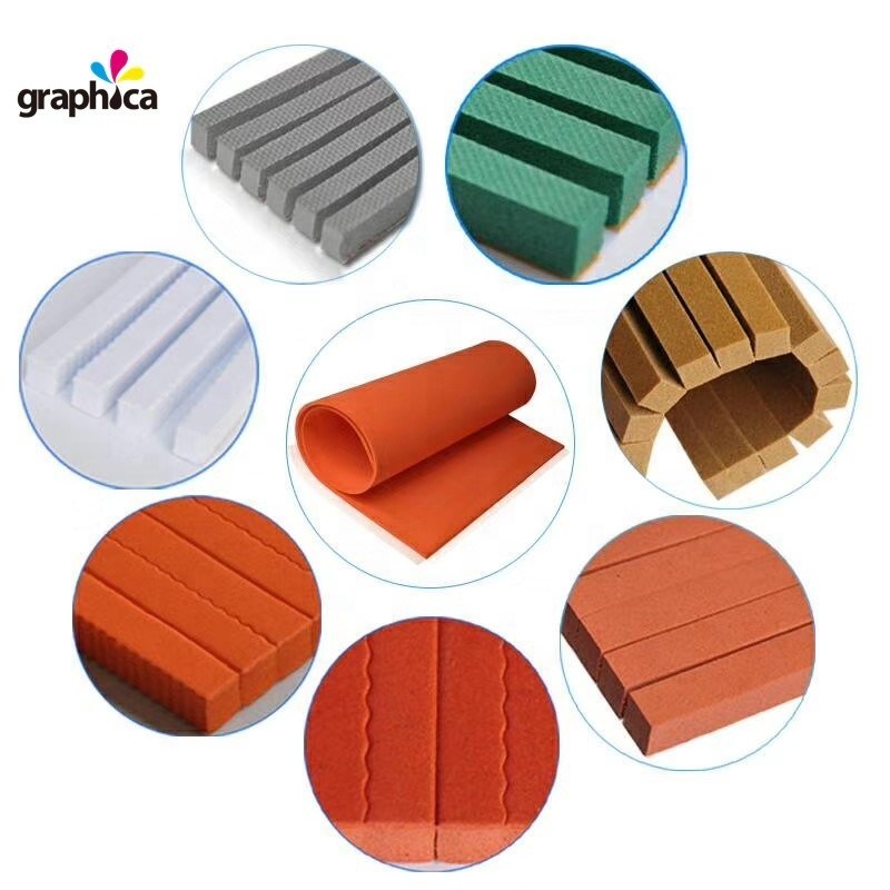 Dureza 40-45 grados C Proceso de fabricación de matrices caucho de célula abierta para cortar