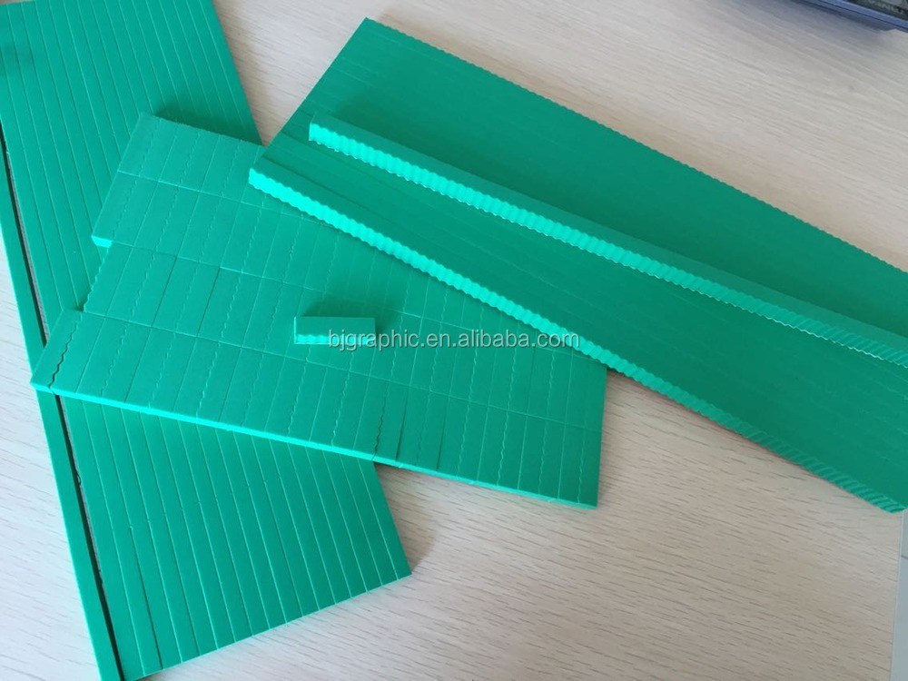 Verde 40-45 grados de la orilla de un gráfico de Beijing Ejección Esponja de caucho para en Stoke