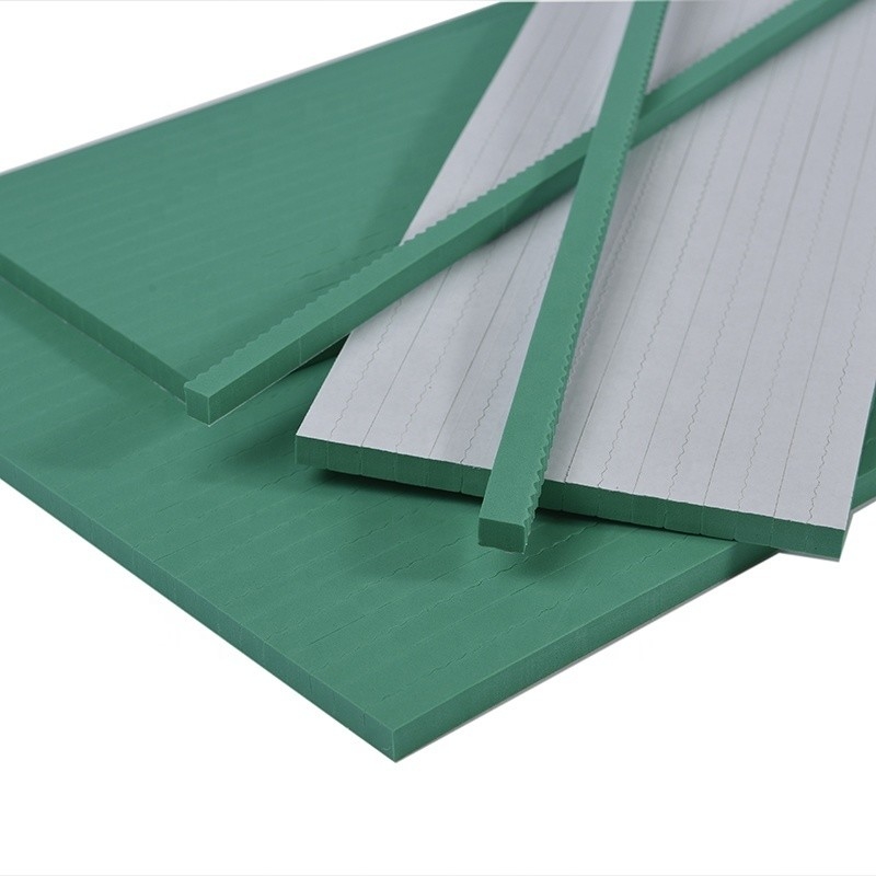40-45 grados de la orilla de una dureza de la hoja de goma de EVA en color verde para el corte de la matriz plana