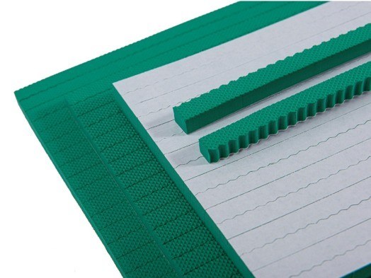 Verde 40-45 grados de la orilla de un gráfico de Beijing Ejección Esponja de caucho para en Stoke