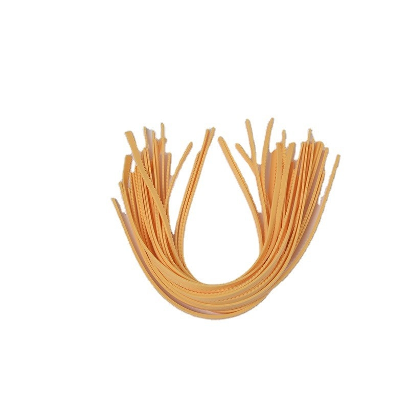 Alta elasticidad amarillo 8mm corte por inyección esponja ranura de caucho caucho plano contrachapado de acero regla de corte por inyección