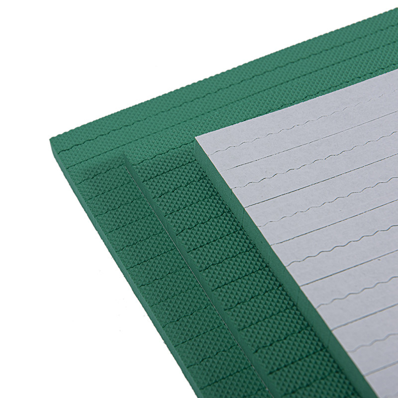 40-45 grados de la orilla de una dureza de la hoja de goma de EVA en color verde para el corte de la matriz plana