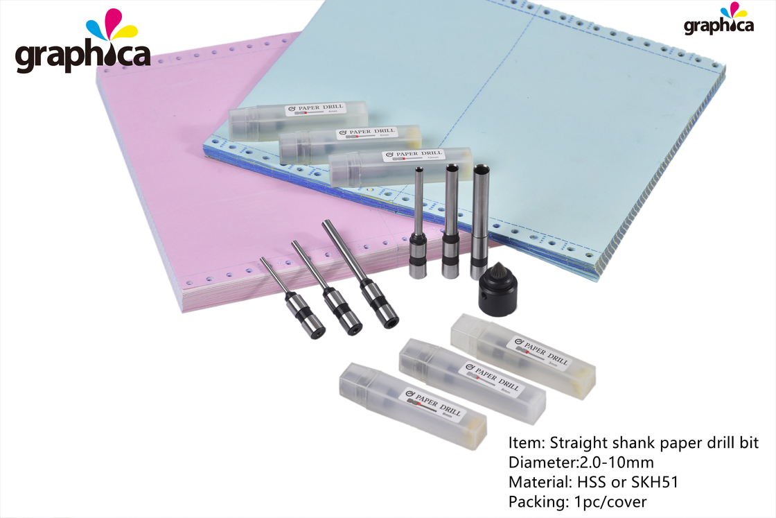 Acceptable OEM ODM HSS piezas de perforación de papel de base recta para perforación de máquinas de perforación