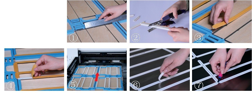 Cortador de matriz de corte a presión con ancho de canal de 1,3 mm