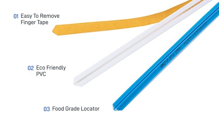 Gráfico Azul blanco amarillo Basado en plástico Creasing Matrix Adhesive Creasing Canal para MQ 1 caja