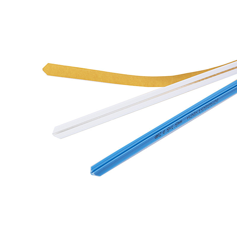 Gráfico Azul blanco amarillo Basado en plástico Creasing Matrix Adhesive Creasing Canal para MQ 1 caja