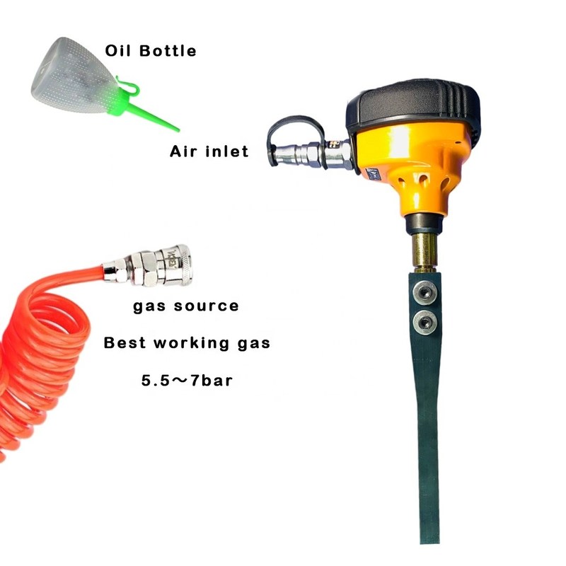Herramienta de extracción de agujeros interiores neumática portátil para corte gráfico de troqueles