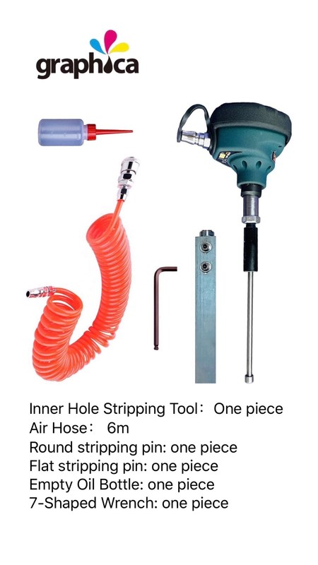 Descargador de residuos de agujero interno manual fácil de usar para el uso de herramientas manuales neumáticas
