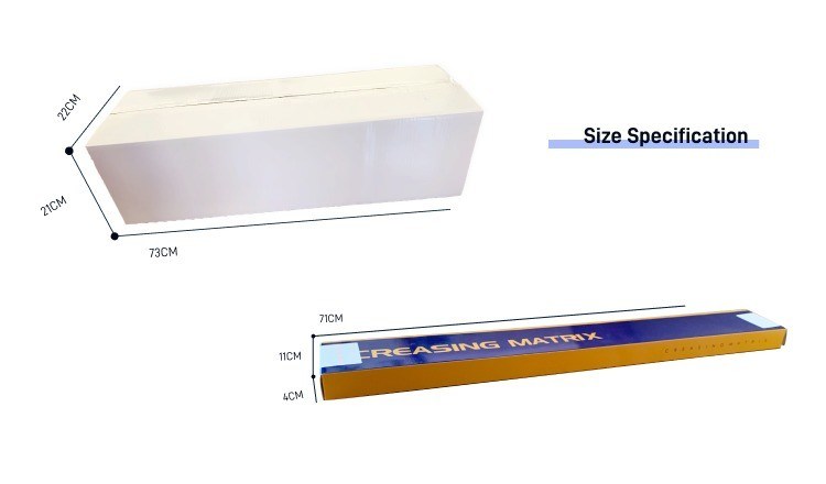 0.5 mm de altura del canal adhesivo de plástico creasing matriz para la fabricación y personalizable