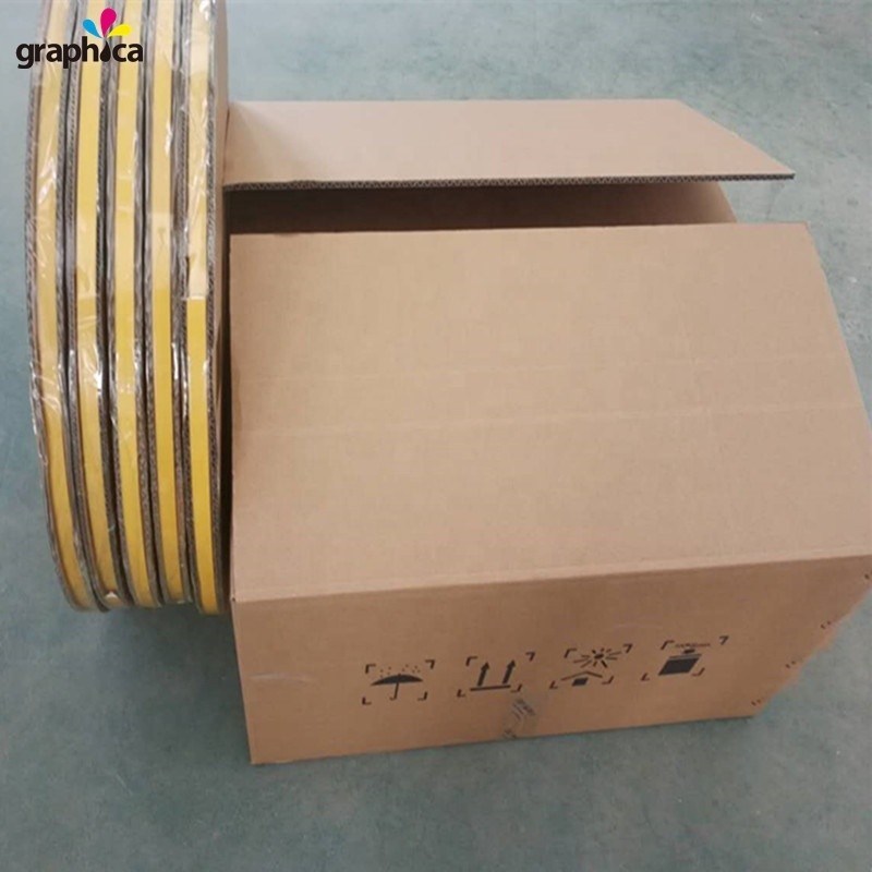 Rollo gráfico de matriz de corte a presión en blanco 0,5 x 1,5 mm para la fabricación de cajas de cartón