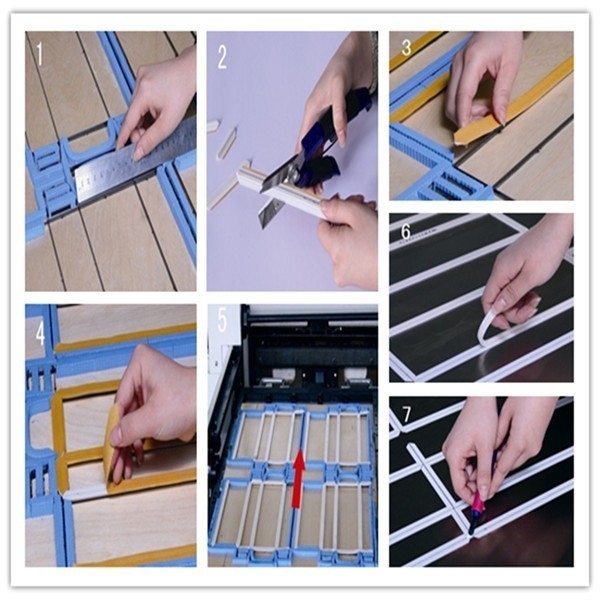 Manual gráfico de matriz de crecimiento de matriz de corte de PVC para caja de papel corrugado de cartón