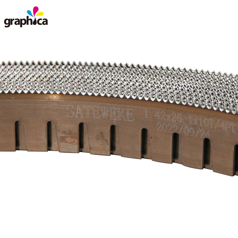 Regla de corte de crujido para la fabricación de matrices curvas giratorias de acero para contrachapados