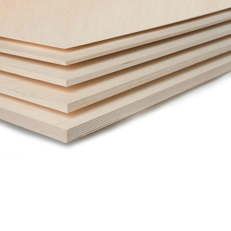Fabricación de placas de madera contrachapada de 12-18 mm con película plana para corte industrial por láser